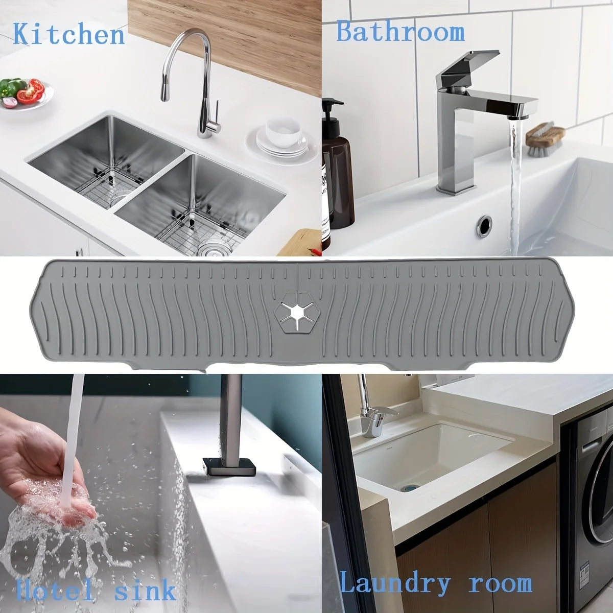 MavyNest Self-Draining Faucet Mat