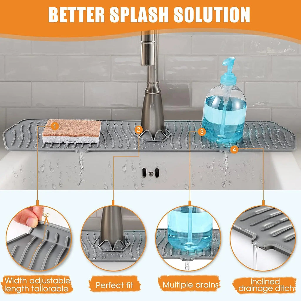 MavyNest Self-Draining Faucet Mat