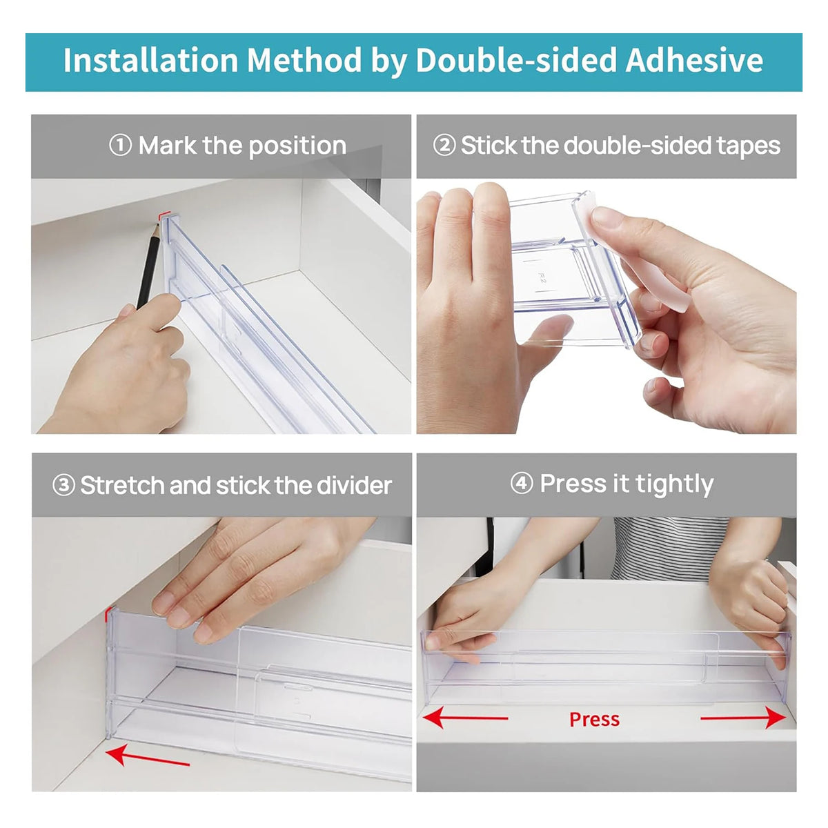 MavyNest Adjustable Expandable Drawer Dividers