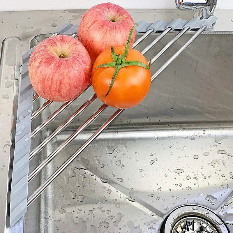 MavyNest Roll-Up Corner Sink Rack